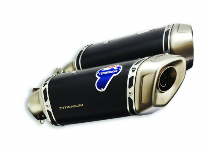 TERMIGNONI Ducati Hypermotard 950 Black Titanium Exhaust Silencers