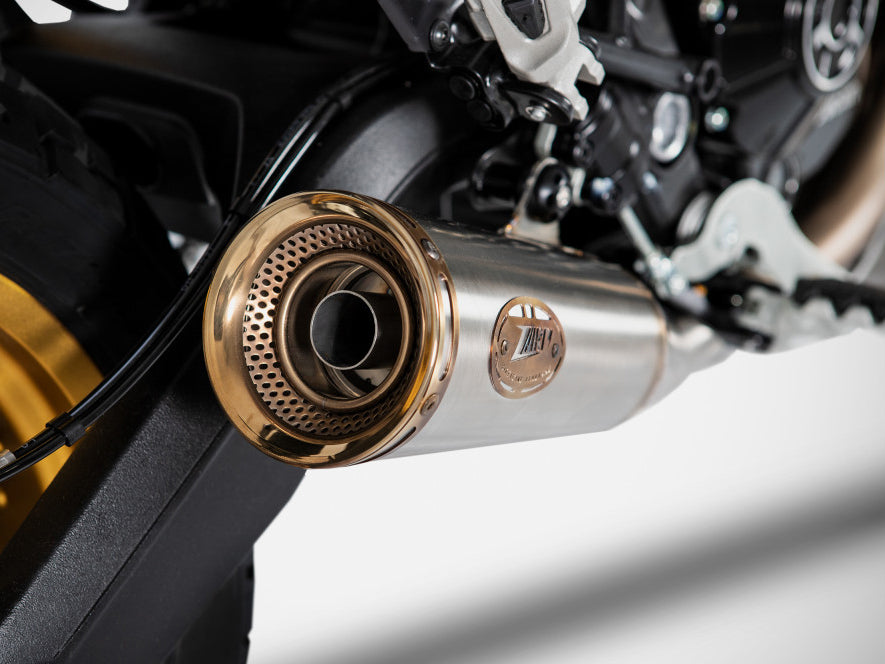ZARD Ducati Scrambler 800 Desert Sled Slip-on Exhaust 'Zuma