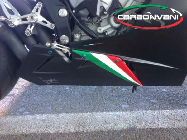 Carbonvani Mv Agusta F3 Carbon Belly Pan Tricolor