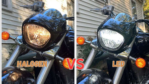 LED vs. Halogen Motorcycle Lights