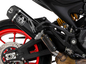 ARROW Ducati Monster 937 (2021+) Dark Aluminum Slip-on Exhaust