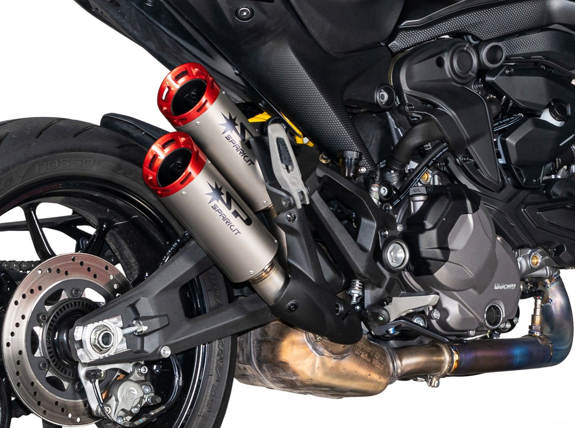 SPARK Ducati Monster 937 Titanium Exhaust Silencers 