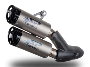 SPARK GDU0839 Ducati Monster 950 / 937 (2021+) Titanium Slip-on Exhaust "DYNO" (EU homologated; black end caps)