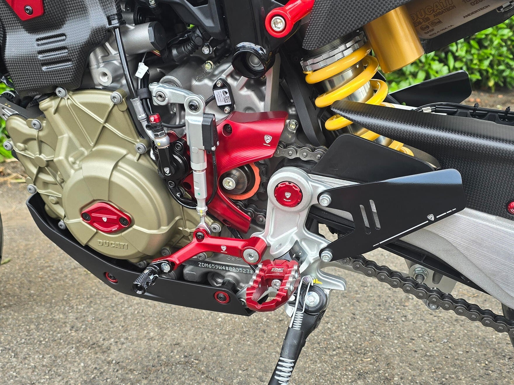 CNC RACING Ducati Hypermotard 698 Mono (2024+) Heel Guards Kit