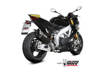 MIVV A.015 Aprilia Tuono V4 1100 (2021+) Slip-on Exhaust "SR-1" (black; approved) – Accessories in Desmoheart – an Motorcycle Aftermarket Parts & Accessories Online Shop