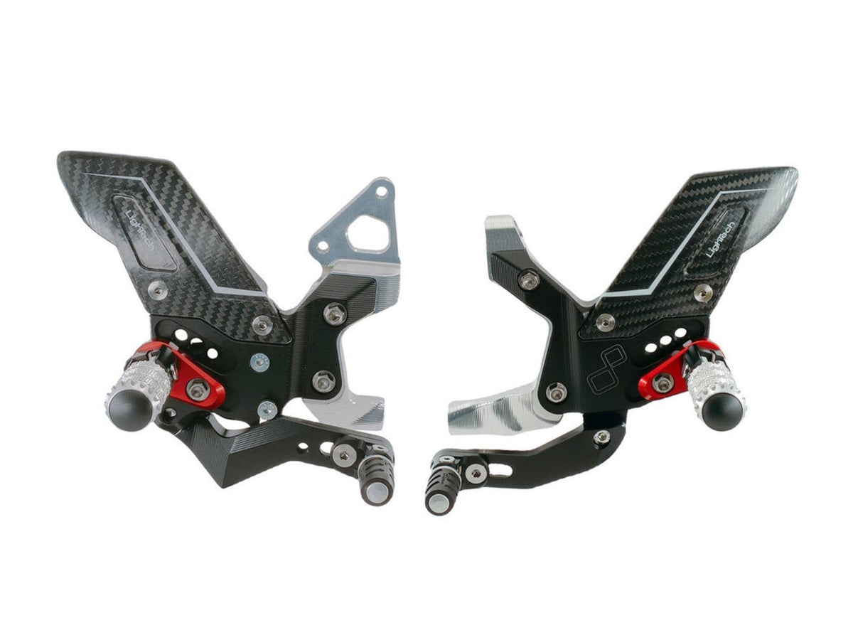 LIGHTECH FTRDU016R Ducati Panigale V2 (12/24) Adjustable Rearsets (R v ...