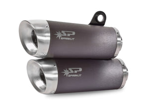 SPARK GDU0828S Ducati Monster 1100 Evo (11/13) Dual Exhaust Silencers "Evo 5" (EU homologated)