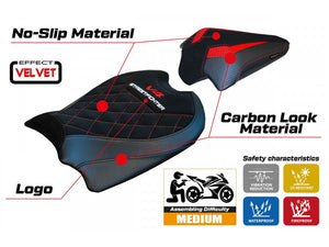 TAPPEZZERIA ITALIA Ducati Streetfighter V4 (2020+) Velvet Seat Cover "Osaka" – Accessories in Desmoheart – an Motorcycle Aftermarket Parts & Accessories Online Shop