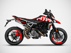 ZARD Ducati Hypermotard 950 / 950 SP (2019+) Stainless Steel Slip-on Exhaust "GT"