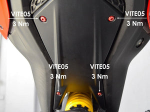 KVT17 - DUCABIKE Ducati Monster 937 / Streetfighter Under Tail Screw Kit
