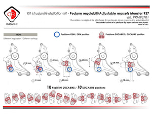 PRM93701D - DBK Ducati Monster 937 / 937 SP / 30° Anniversario (2021+) Adjustable Rearsets – Accessories in Desmoheart – an Motorcycle Aftermarket Parts & Accessories Online Shop