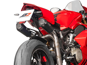 QD EXHAUST Ducati Panigale V4 (2018+) Semi-full Exhaust System "Gunshot Dark Matter"