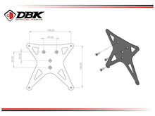 DBK DUCABIKE RPRT084 Ducati License Plate Mount Kit (for Italian plate) – Accessories in Desmoheart – an Motorcycle Aftermarket Parts & Accessories Online Shop