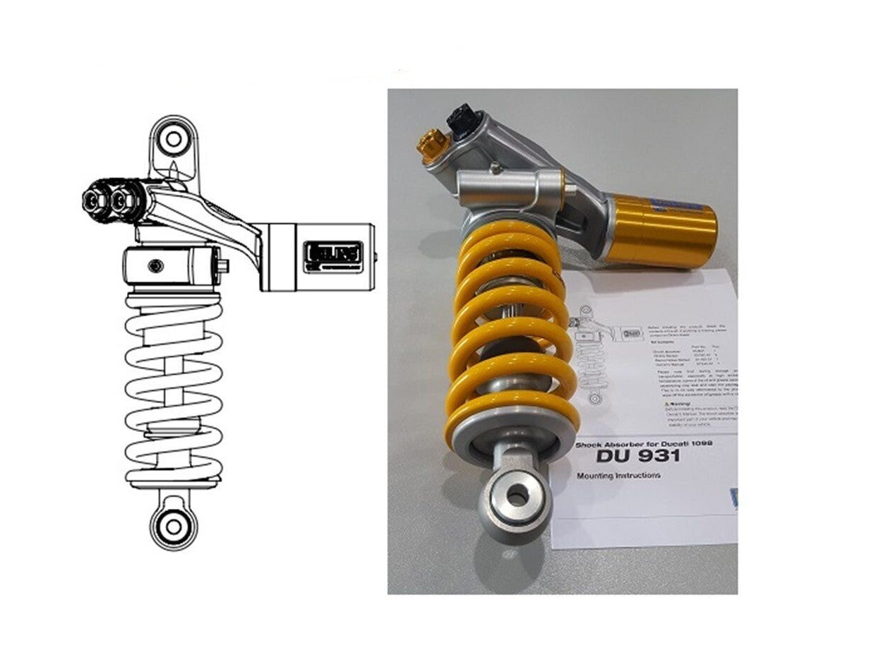 OHLINS Ducati 1198 (09/12) Rear Shock Absorber – Desmoheart