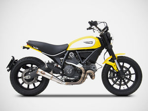 ZARD Ducati Scrambler 800 (15/22) Stainless Steel Slip-on Exhaust "Zuma"