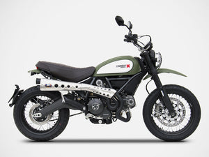 ZARD Ducati Scrambler 800 (15/22) Stainless Steel Slip-on Exhaust "Special Edition" (high mount)