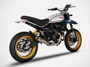 ZARD Ducati Scrambler 800 Desert Sled (19/22) Stainless Steel Slip-on Exhaust "Zuma" – Accessories in Desmoheart – an Motorcycle Aftermarket Parts & Accessories Online Shop