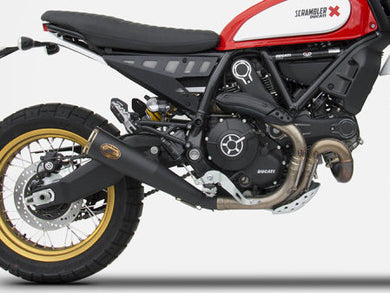 ZARD Ducati Scrambler 800 Desert Sled (17/18) Stainless Steel Slip-on Exhaust 