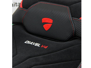 TAPPEZZERIA ITALIA Ducati Diavel V4 (2023+) Velvet Seat Cover "Diablo" – Accessories in Desmoheart – an Motorcycle Aftermarket Parts & Accessories Online Shop