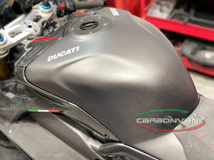 CARBONVANI Ducati Panigale V4 (2022+) Carbon Fuel Tank Cover – Accessories in Desmoheart – an Motorcycle Aftermarket Parts & Accessories Online Shop