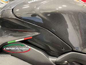 CARBONVANI Ducati Panigale V4 (2022+) Carbon Fuel Tank Cover – Accessories in Desmoheart – an Motorcycle Aftermarket Parts & Accessories Online Shop