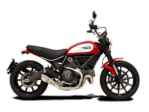 HP CORSE Ducati Scrambler 800 (2015+) Slip-on Exhaust "Hydroform Satin" (EU homologated)