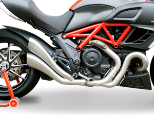 HP CORSE Ducati Diavel 1200 Dual Slip-on Exhaust "Hydroform Evolution Satin" (EU homologated)