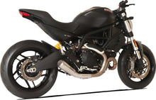 HP CORSE Ducati Monster 797 Slip-on Exhaust "GP-07 Satin Short" (racing; with wire mesh)