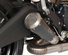 HP CORSE Ducati Monster 797 Slip-on Exhaust "GP-07 Black" (racing; with wire mesh)