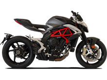 HP CORSE MV Agusta Brutale / Dragster 800 (16/18) Slip-on Exhaust "HydroTre Black" (racing; with carbon cover)