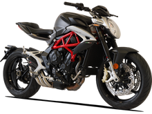 HP CORSE MV Agusta Brutale / Dragster 800 (16/18) Slip-on Exhaust "HydroTre Satin" (racing; with carbon cover)