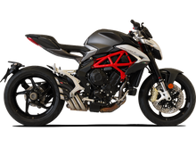 HP CORSE MV Agusta Brutale / Dragster 800 (16/18) Slip-on Exhaust "HydroTre Satin" (racing; with carbon cover)