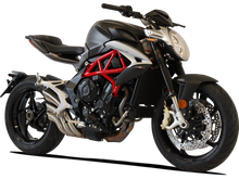 HP CORSE MV Agusta Brutale / Dragster 800 (16/18) Slip-on Exhaust "HydroTre Satin" (racing; with stainless steel cover)