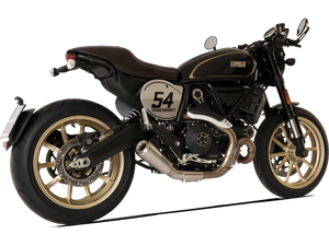 HP CORSE Ducati Scrambler 800 Slip-on Exhaust "GP-07 Satin" (EU homologated; with aluminum end-cap)