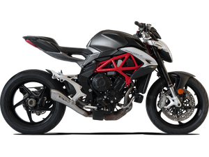 HP CORSE MV Agusta Brutale / Dragster 800 (16/18) Slip-on Exhaust "Hydroform Satin" (racing)