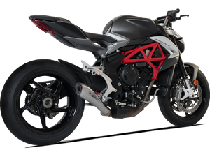 HP CORSE MV Agusta Brutale / Dragster 800 (16/18) Slip-on Exhaust "Hydroform Satin" (racing)