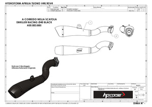 HP CORSE Aprilia Tuono V4 (11/14) Slip-on Exhaust "Hydroform Black" (EU homologated) – Accessories in Desmoheart – an Motorcycle Aftermarket Parts & Accessories Online Shop