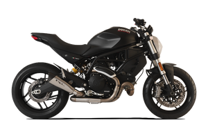 HP CORSE Ducati Monster 797 Slip-on Exhaust "Evoxtreme 260 Satin" (racing only)