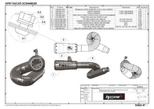 HP CORSE Ducati Scrambler 800 Slip-on Exhaust "GP-07 Black" (EU homologated; with wire mesh)