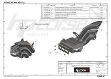 HP CORSE MV Agusta Brutale / Dragster 800 (16/18) Slip-on Exhaust "HydroTre Satin" (racing; with stainless steel cover)