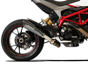 HP CORSE Ducati Hypermotard 821/939  Low Position Slip-on Exhaust "Evoxtreme 310 Black" (EU homologated)