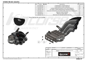 HP CORSE MV Agusta Rivale 800 Slip-on Exhaust "HydroTre Satin" (EU homologated; with carbon cover) – Accessories in Desmoheart – an Motorcycle Aftermarket Parts & Accessories Online Shop