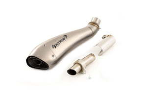HP CORSE Ducati Monster 797 Slip-on Exhaust "Hydroform Satin Short" (racing only)