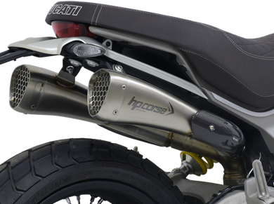 HP CORSE Ducati Scrambler 1100 Dual Slip-on Exhaust 