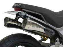HP CORSE Ducati Scrambler 1100 Dual Slip-on Exhaust "Hydroform Corsa Short Polish" (racing)