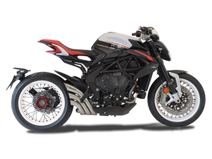 HP CORSE MV Agusta Dragster 800 RR (18/19) Slip-on Exhaust "HydroTre Satin w/ Inox Cover" (Racing)