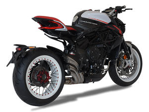 HP CORSE MV Agusta Dragster 800 RR (18/19) Slip-on Exhaust "HydroTre Satin w/ Inox Cover" (Racing)