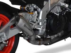 HP CORSE Aprilia RSV4 / Tuono V4 (17/18) Slip-on Exhaust "Hydroform Short Satin" (racing)