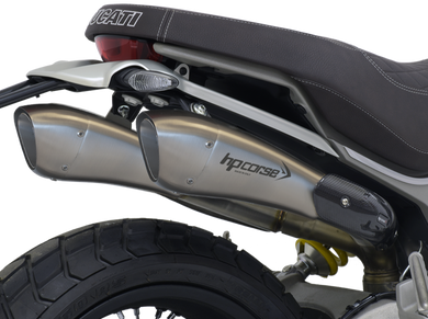 HP CORSE Ducati Scrambler 1100 Dual Slip-on Exhaust 