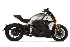 HP CORSE Ducati Diavel 1260 Semi-Full Dual Exhaust System "Hydroform Short R Black" (racing only)
